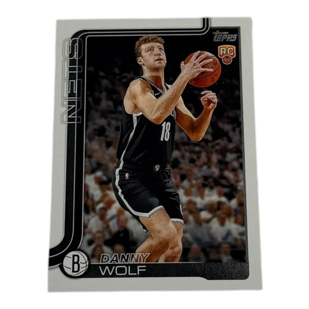 2024-25‎ Topps Danny Wolf Brooklyn Nets Rookie Card #227 Michigan RC Basketball